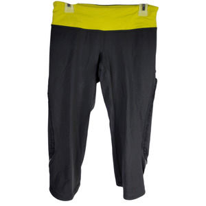 Lululemon ruffled herringbone neon yoga waistband